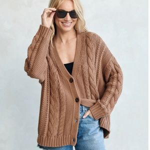 Jenni Kayne Cotton Cable Cardigan